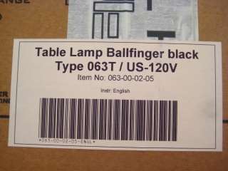 ROLAND SCHNEIDER BALLFINGER DESK LAMP nib  