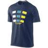 Jordan Retro 4 Fly Square T Shirt   Mens   Navy / Yellow