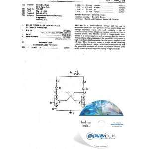  NEW Patent CD for PULSE POWER DATA STORAGE CELL 