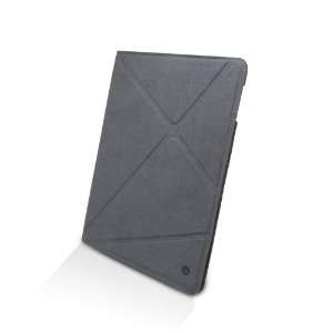  Kajsa Origami iPad Case with Smart Magnetic Cover   Grey 