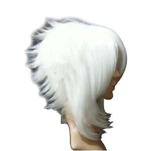 Cool2day anime Short white Cosplay Party COSTUME FULL Kanekalon WIGS 