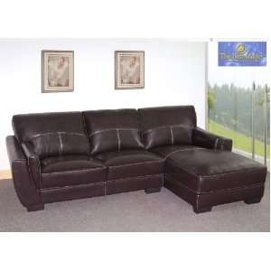  ONE NEW CONTEMPORARY L SHAPE SECTIONAL LEATHER SOFA BM8383 