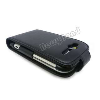 New Flip Leather Case Cover for HTC Wildfire S G13 Black  