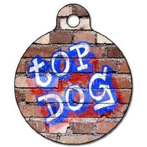   Dog Graffiti Pet ID Tag for Dogs and Cats   Dog Tag Art