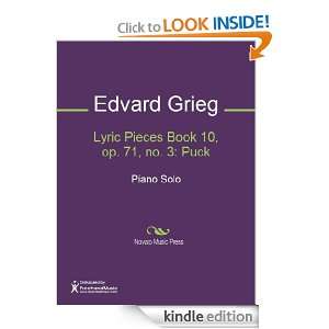 Lyric Pieces Book 10, op. 71, no. 3 Puck Sheet Music Edvard Grieg 