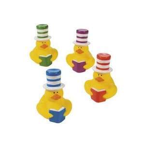   Hat Reading Love to Read Rubber Ducky Duckie Ducks Toys & Games