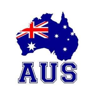  Australia Continent Round Sticker Arts, Crafts & Sewing