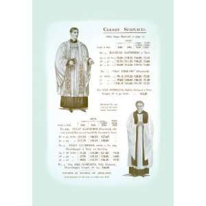  Exclusive By Buyenlarge Clergy Surplices 12x18 Giclee on 