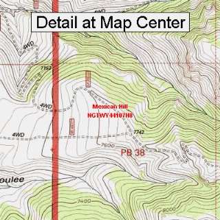  USGS Topographic Quadrangle Map   Mexican Hill, Wyoming 
