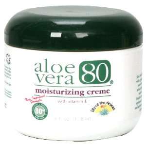  Aloe Vera 80 Moisturizing Creme, With Vitamin E, 4 Ounces Beauty