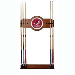   Coyotes 2 Piece Wood And Mirror Wall Cue Rack