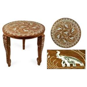    Silver Elephant Harmony, inlay wood table
