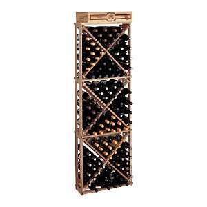  Redwood Modular Wine Rack Kit   132 Bottle Diamond Cube 