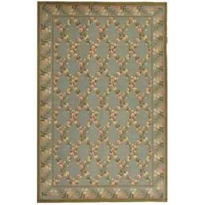   Wilton WIL321C Teal and Olive Country 39 x 59 Area Rug Home