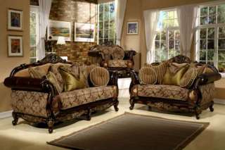   & Love Seat Antique Style Traditional Living Room Set HD 26  