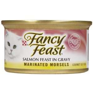  Fancy Feast Marinated Morsels   Salmon Feast in Gravy   24 
