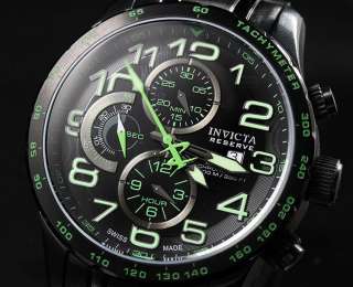 Invicta Mens Reserve Military Cadet Swiss Made Automatic Chronograph 