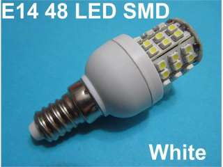 E14 48 SMD LED High Power Cool White Bulb Lamp 230V  