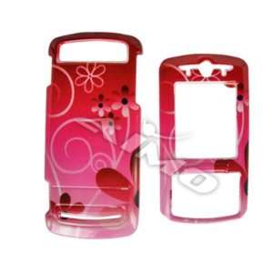 PINK FLOWERS snap on cover faceplate for Motorola RIZR Z3 (many other 