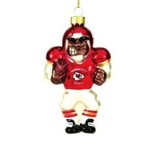 Kansas City Chiefs NFL Glass Player Ornament (4 African American 