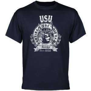  Utah State Aggies The Big Game T Shirt   Navy Blue Sports 