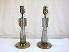 Pair of WWII Naval Practice Bomb Table Lamps, 1940s Torpedo