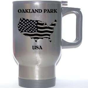  US Flag   Oakland Park, Florida (FL) Stainless Steel Mug 