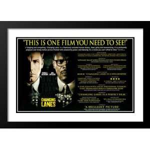  Changing Lanes 20x26 Framed and Double Matted Movie Poster 