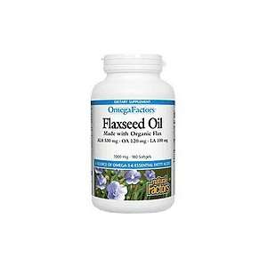 Flaxseed Oil Organic 1000mg   A Source of Omega 3 6 Essential Fatty 