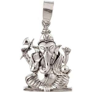  Shri Ganesha Pendant   Sterling Silver 