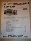 Sharp Service Manual~GF 4646​/A Boombox Cassette Radio