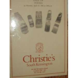  Christies Auction Catalog Sale of Tools (April 14, 1983 