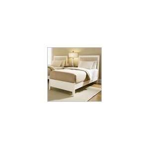   Off White Wood Slat Bed 2 Piece Bedroom 