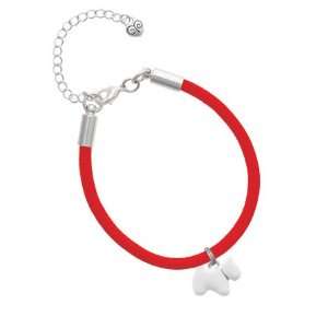   Westie Dog Charm on a Scarlett Red Malibu Charm Bracelet Jewelry