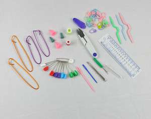 Brand New Knitting & Sewing Kit Tool Needle Pins Travel Set Craft Free 