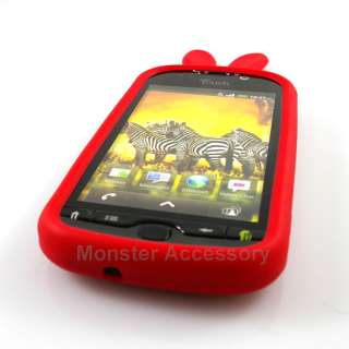 Red Bunny Soft Skin Gel Silicone Case Cover For HTC myTouch 4G  