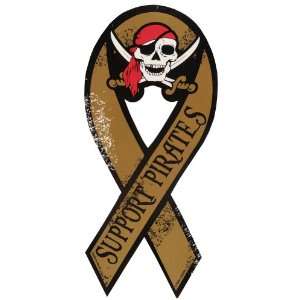  Support Pirates Ribbon Magnet 