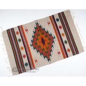  Southwest Indian Zapotec Rug 23x39 (100)