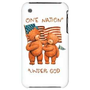   Case One Nation Under God Teddy Bears with US Flag 
