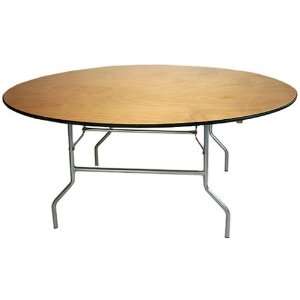 Advantage 6 (72 inch) Round Wood Folding Banquet Table  