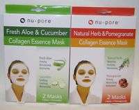 Assorted NU PORE Collagen Essence Facial Masks NIB  
