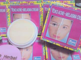Yoko Acne Melasma Cream CO Enzyme Q10 Herbal Extracts  