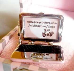 BNIB Juicy Couture Pink Laptop Charm /Necklace Pendant  