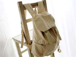New Beige Girls Canvas Bookbag Fashion Backpack FB150c  