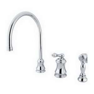 Design ES3818ALBS Satin Nickel Single Handle Kitchen Faucet with Metal 