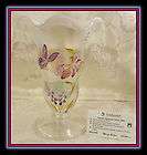   Glass Family Signature Series Handpainted Stargazer Lily Footed Vase