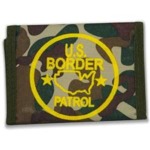  US Border Patrol Canvas Wallet (Woodland Camo) #87 