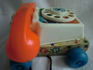VINTAGE 1967 FISHER PRICE CHATTER PHONE #747 TELEPHONE  