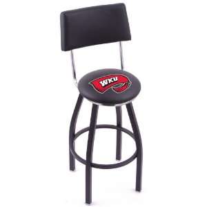  Western Kentucky University Steel Logo Stool with Back and 