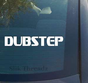 Dubstep Vinyl Decal Sticker drum bass music dance dj 2  